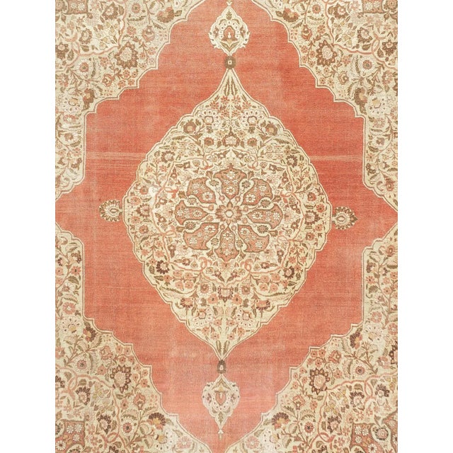 Late 18th Century Antique Haji Jalili Tabriz Rug 9'4'' x 12'5'' For Sale In New York - Image 6 of 12