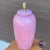 Mid-Century Modern Vintage Mottled Pink Glazed Ceramic Table Lamp For Sale - Image 3 of 13