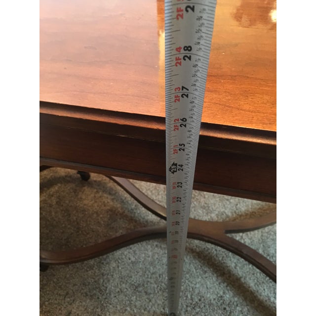 1960s Lane Altavista Virginia Long Console Table Mahogany or Pecan with