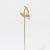 Mid-Century 14k Gold & Seed Pearl Mistletoe Stickpin For Sale In Philadelphia - Image 6 of 8
