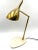 Golden Brass Table or Desk Lamp with Carrara Marble Base, Italy, 1980s For Sale - Image 6 of 18