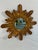 Mid 20th Century French Giltwood Coppery Sunburst Wall Mirror For Sale - Image 6 of 17