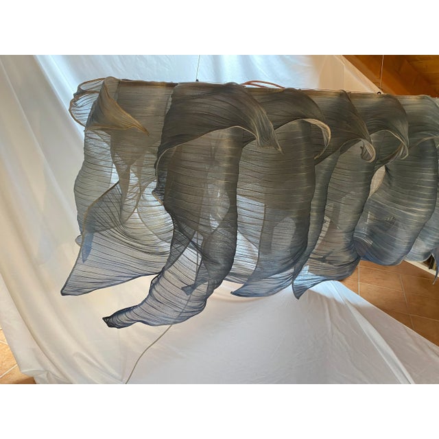 Not Yet Made - Made To Order Blue Nebula Grande Hand Painted Pendant Lamp by Mirei Monticelli For Sale - Image 5 of 7