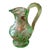 Antique Bohemian Glass Moser Emerald Green Crystal Ewer For Sale