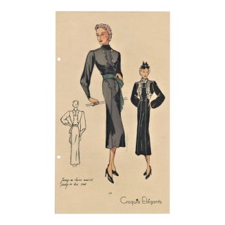 Art Deco Fashion Print For Sale