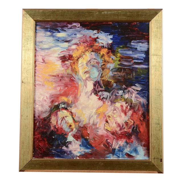 Carlo Eustacchi, Drugs, Oil Painting on Canvas For Sale