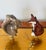 Contemporary 1970s Two Cute Squirrel and Fox Figurines Lamp Finials For Sale - Image 3 of 4
