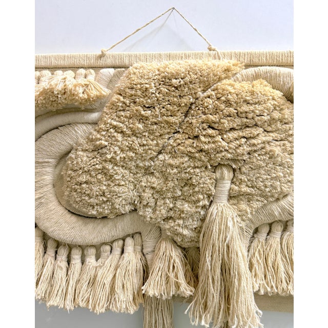 Dan Friedman Large Fiber Art Wall Hanging, Wool, Cotton & Wood, 1970s For Sale - Image 13 of 18