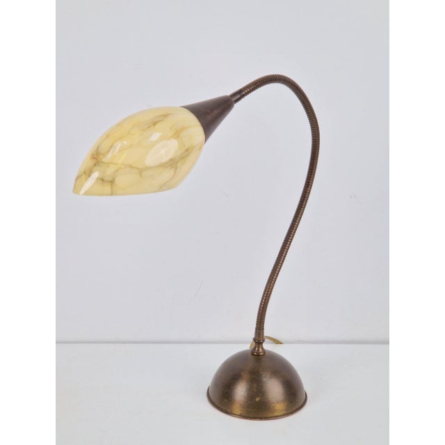 Vintage Art Deco Flex Neck Desk Lamp, 1950s For Sale - Image 12 of 12