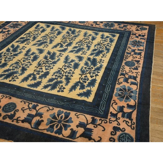 Early 20th Century Chinese Mongolian Carpet ( 7'1'' x 7'7'' - 216 x 232 ) For Sale In New York - Image 6 of 11