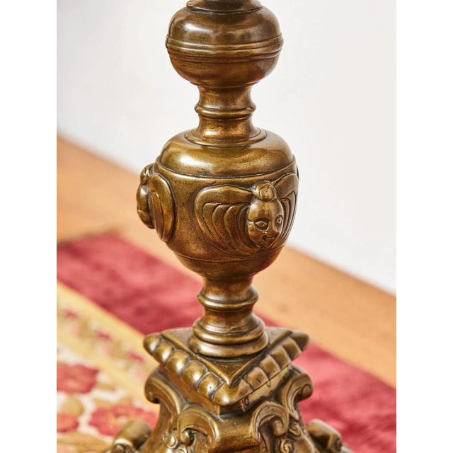 Antique Table Lamp from Candlestick, 18th Century For Sale - Image 3 of 9