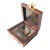 Vintage 1950s Nautical Black Brass Compass For Sale