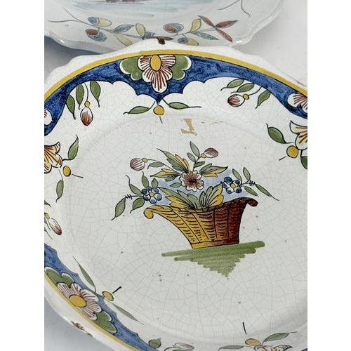 Antique Pottery Plates, France, 1900s, Set of 4 For Sale - Image 9 of 18
