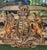 English Early 20th Century Large English British Plaster Royal Coat of Arms Wall Plaque For Sale - Image 3 of 18