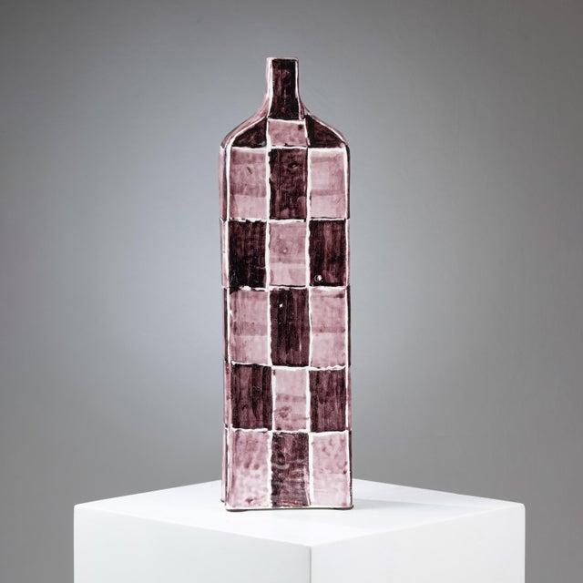 Polychrome Ceramic Vase by Alessio Tasca, 1950s For Sale - Image 4 of 6