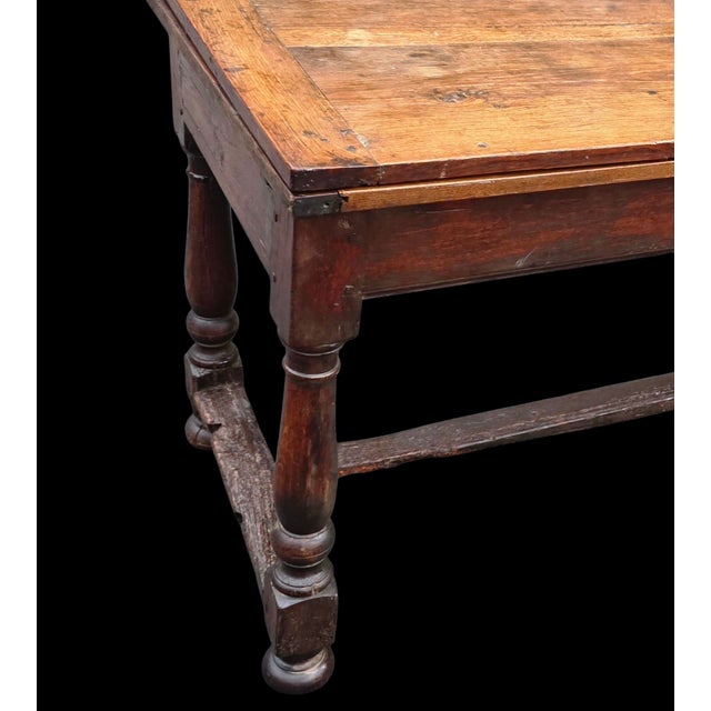 18th Century Draw-Leaf Table/Refectory or Tavern Table For Sale - Image 4 of 18