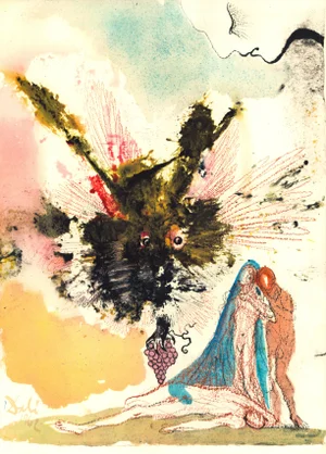 1969 Salvador Dalí Biblia Sacra "Noe Qui Primus Plantavit Vineam" (Noah Who Planted the First Vineyard)