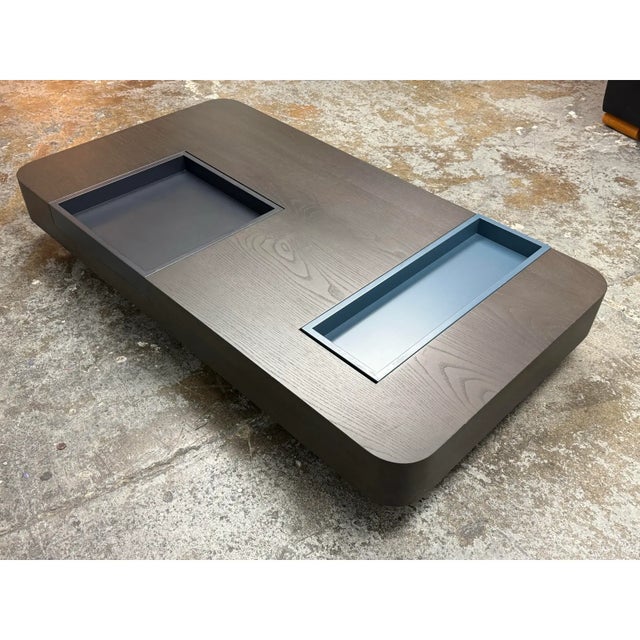 Coffee Carlo Cumini for Albedo Design N. Y. Coffee Table For Sale - Image 8 of 11