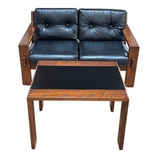 Esko Pajamies for Asko, "Bonanza" Settee & Side Table, 1960s (Set) For Sale