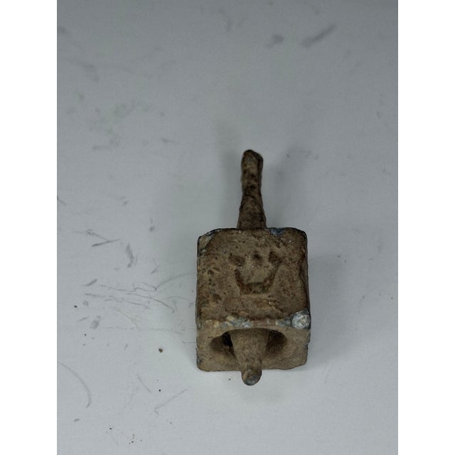 Antique Lead Dreidels Excavated From Uman, Ukraine - Late 19th/Early 20th Century Jewish Hanukkah Artifacts For Sale - Image 18 of 18