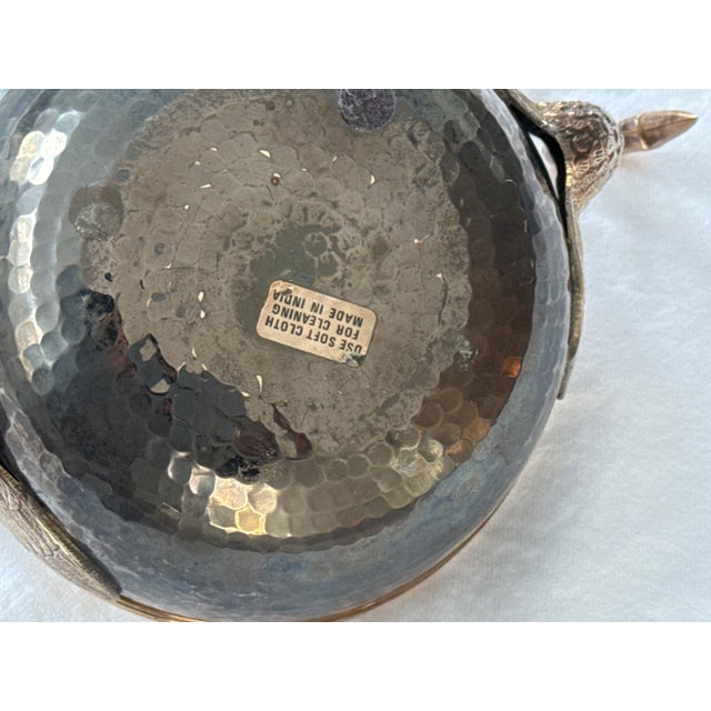 Vintage Solid Brass Swan Bowl For Sale - Image 11 of 11