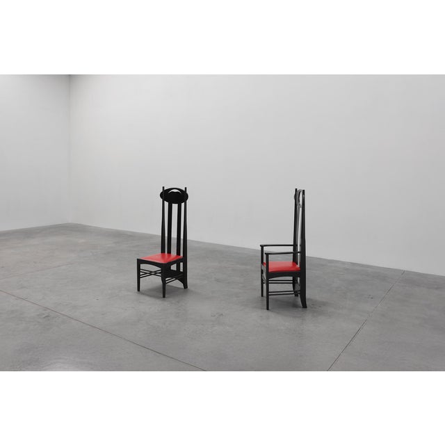 Argyle Chairs by Charles Rennie Mackintosh for Atelier International, Italy, 1970s, Set of 2 For Sale - Image 16 of 18