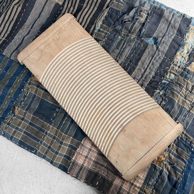 Decorative wooden washboard from the 1950s-1960s Dimensions: height 54.5 cm, width 24 cm, thickness 1 cm. This type of...