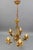 Italian Hollywood Regency Style Five-Light Chandelier in Gilt Metal, 1970s For Sale - Image 12 of 18
