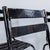 1950’s French ArtProg Sky Black Metal Stacking Outdoor Chairs -Various Quantities Available. Reminiscent of Tolix but not...