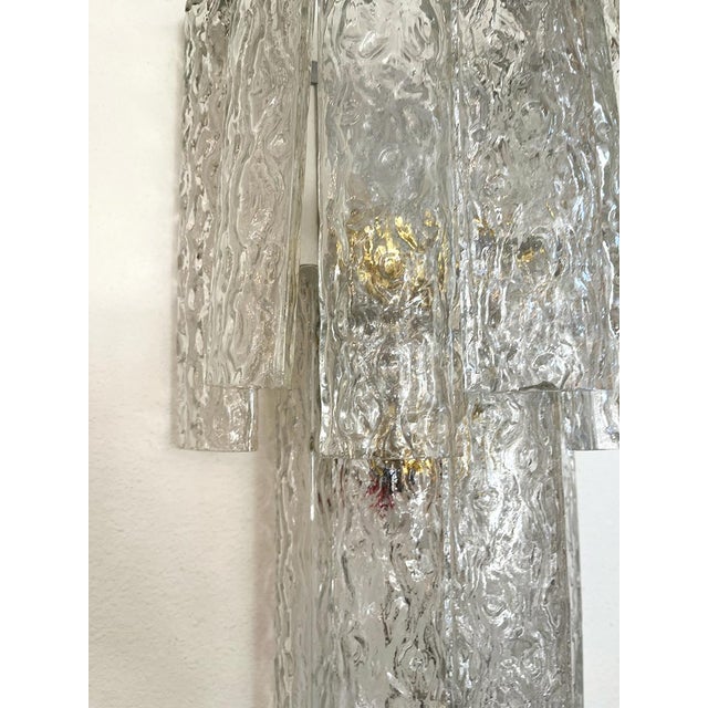 Italian Vintage Murano Tubular Sconces - Pair For Sale - Image 3 of 3