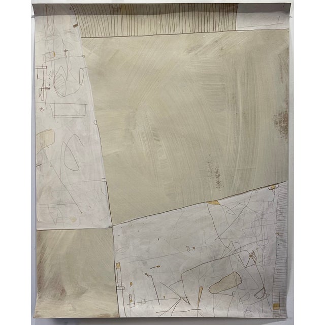 Untitled #507 by Murray Duncan Mixed media on paper Size: 32" x 40" Unframed, signed This striking contemporary artwork by...