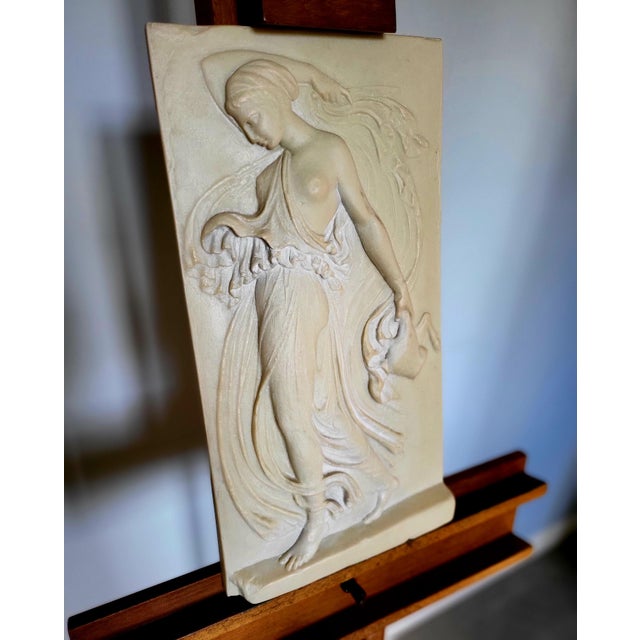 Mid-Century Neo-Classical Nude Frenzied Maenad High-Relief Plaque, 1980s For Sale - Image 3 of 8