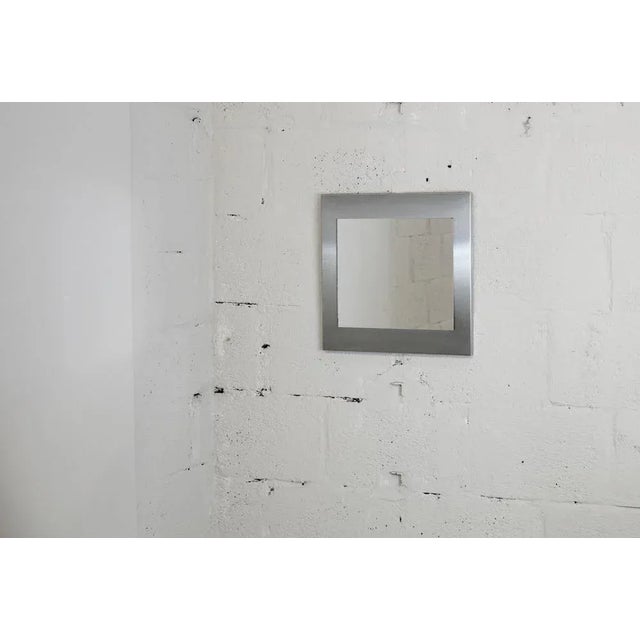 Space Age Stainless Steel Mirror, France, 1970s For Sale - Image 6 of 18