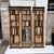 19th Century Trompe L'oeil Panels in Wood, Mirror and Leather, England, Set of 2 For Sale - Image 11 of 18