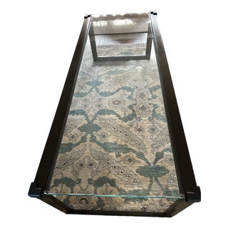 Evan Lewis Custom Steel and Glass Coffee Table For Sale