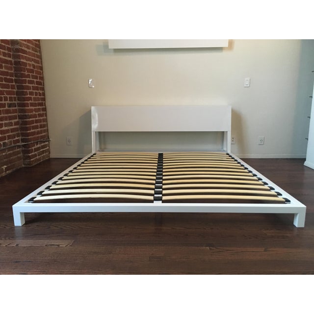 CB2 Alpine White King Bed Frame Chairish