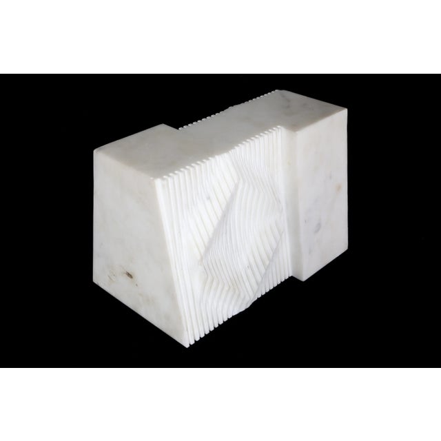 Modern White Marble Sculpture Chairish
