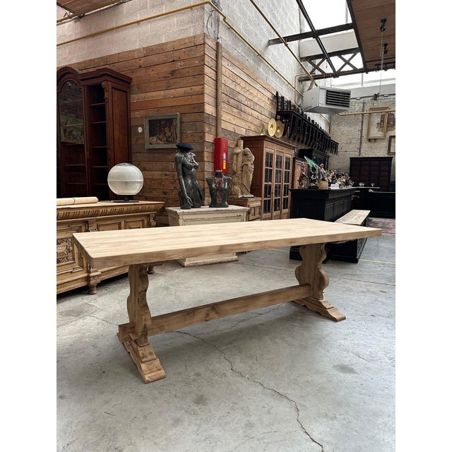 Monastery-Style Table in Oak For Sale - Image 11 of 11
