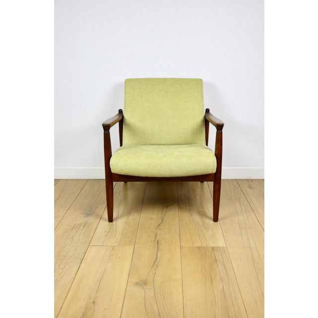 GFM-64 Lounge Chair in Yellow Lemon by Edmund Homa, 1970s For Sale - Image 3 of 13