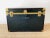 Mid-Century Modern Vintage 1950s Black & Brass Storage Trunk / Coffee Table For Sale - Image 3 of 10
