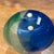 Mid-Century Two-Tone Murano Glass Flask in Green and Blue by Archimede for Seguso, 1950 For Sale - Image 3 of 10