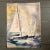 1970s 1970’s Original Abstract Expressionist Sailing Boat Watercolor Painting For Sale - Image 5 of 5