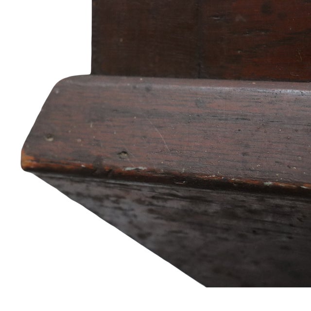 Antique Oak & Glass Country Store Candy Showcase C1910 For Sale - Image 9 of 9
