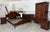 Beautiful 1990's Ethan Allen bedroom set in a rich cherry wood finish. Traditional, timeless design with brass hardware...