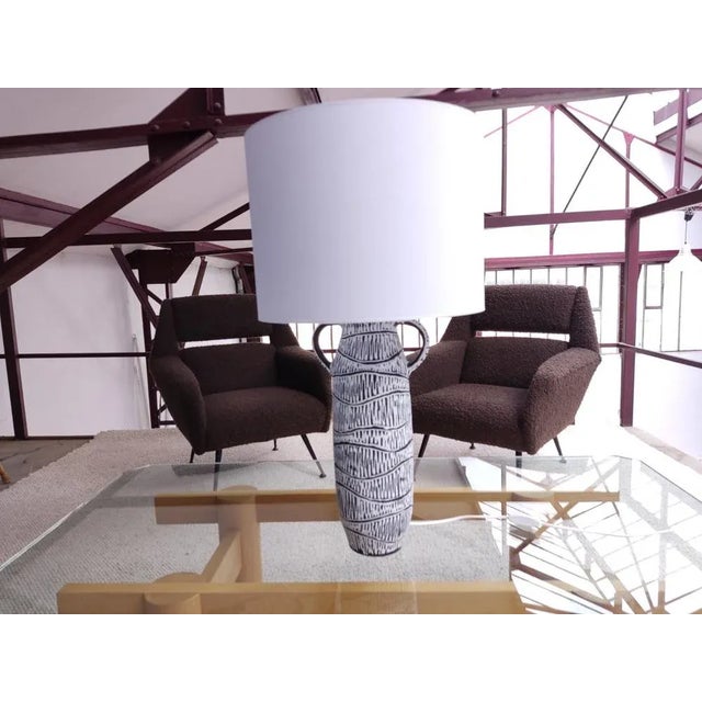 Vintage Table Lamp in Ceramic, 1950s For Sale - Image 6 of 6
