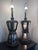 1970's Hollywood Regency Smoked Glass Lantern Table Lamps by American Lamp Co. - A Pair For Sale - Image 4 of 5