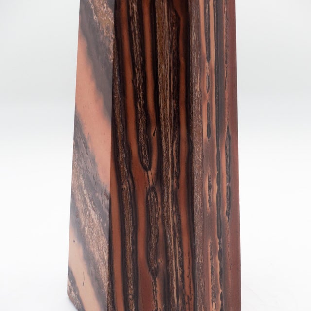 Orange-Brown Banded Jasper Point For Sale In New York - Image 6 of 7