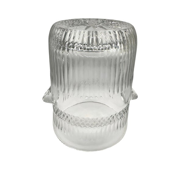 Vintage French Cut Crystal Champagne Bucket For Sale - Image 10 of 12