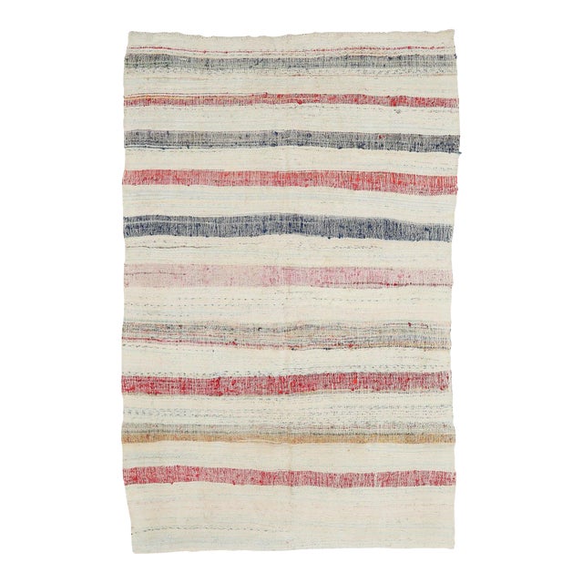 Mid 20th Century Vintage Turkish Rag Rug For Sale