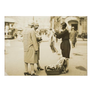 Paris During the Great Depression Circa 1930, Silver Gelatin B and W Photography by Press Agency Keystone View Co. For Sale